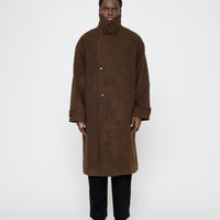 Double Breasted Wool Coat - FW26 - Dark Chestnut
