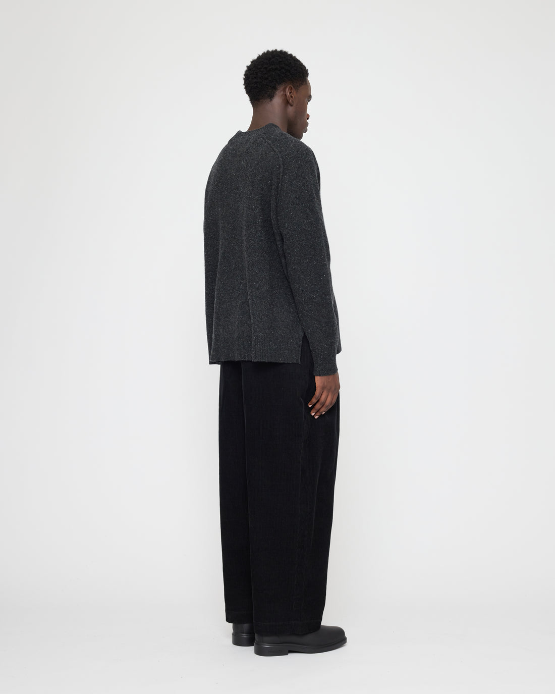 Roll Seam Sweater - FW26 - Speckle Charcoal