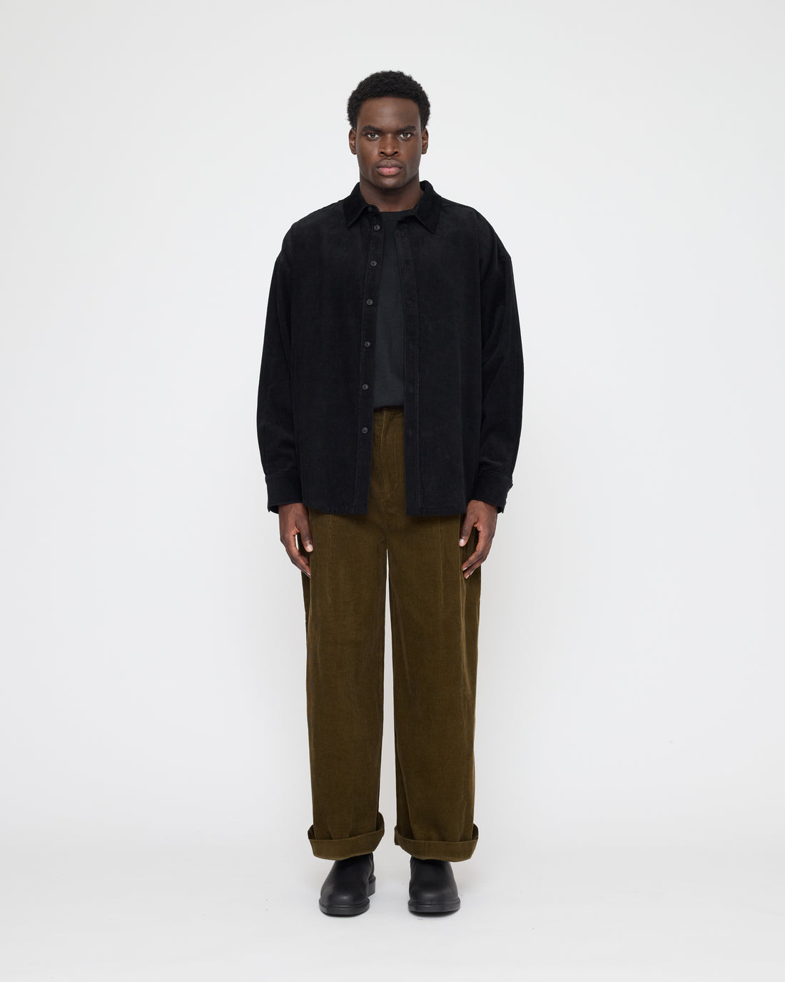 Unisex Dolman Shirt - Corduroy Edition - FW26 - Black Corduroy