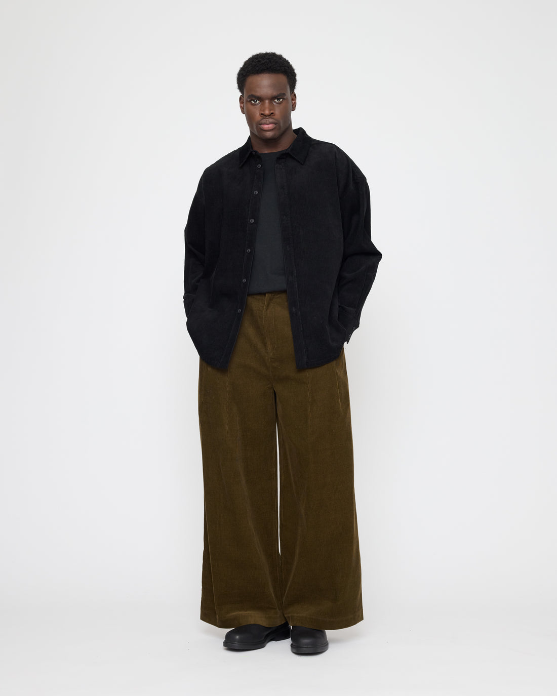 Unisex Dolman Shirt - Corduroy Edition - FW26 - Black Corduroy