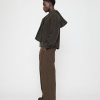 Hooded Scarf - FW26 - Olive Brown
