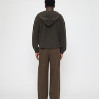 Hooded Scarf - FW26 - Olive Brown