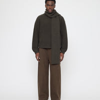 Long Wool Scarf - FW26 - Olive Brown