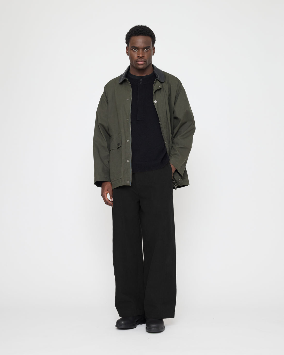 Waxed Field Jacket - FW26 - Olive