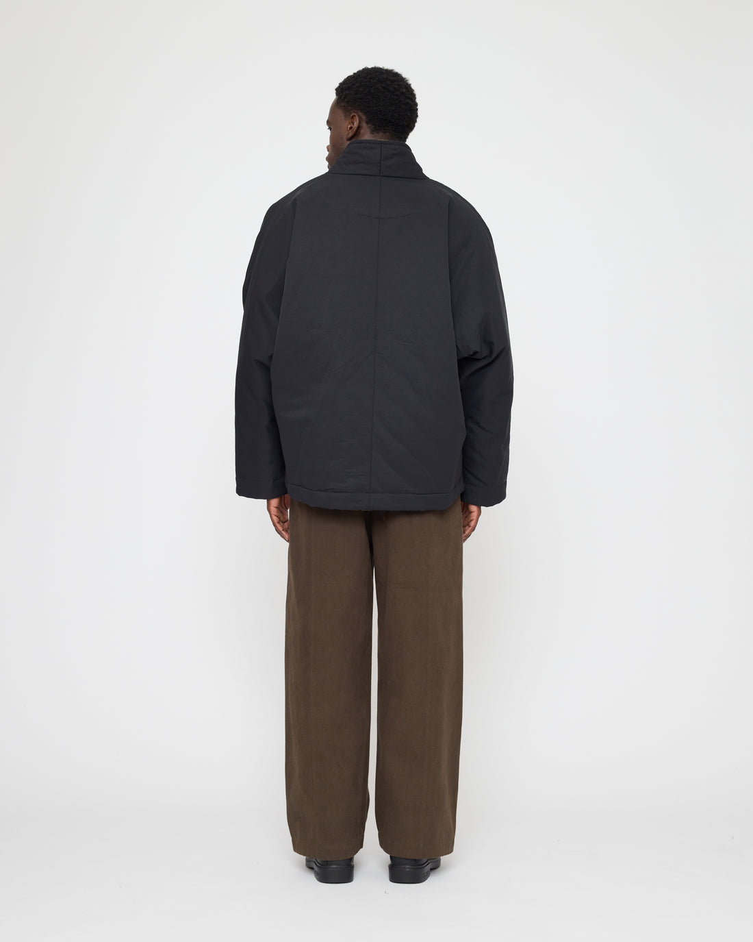Reversible Padded Blazer - FW26 - Charcoal & Tan