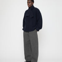 Cross Scarf - FW26 - Navy Black