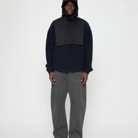 Waxed Hooded Vest - FW26 - Charcoal