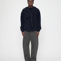 Hooded Scarf - FW26 - Navy Black