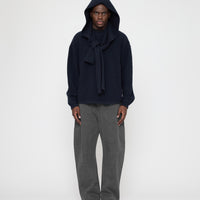 Hooded Scarf - FW26 - Navy Black