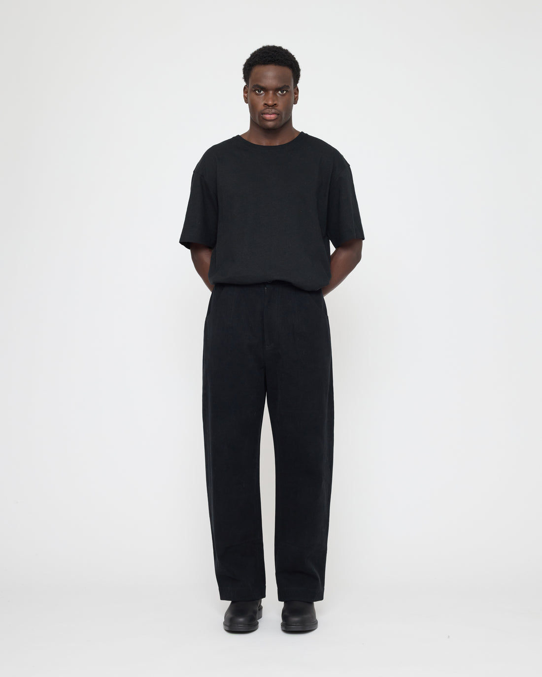 Signature Curve Legged Trouser - Brushed Twill Edition - Black
