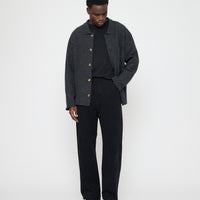 Signature Boiled Wool Shirt - Charcoal