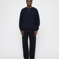 Oversized Pocket Pullover - FW26 - Navy Black