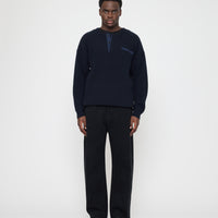Oversized Pocket Pullover - FW26 - Navy Black