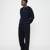 Oversized Pocket Pullover - FW26 - Navy Black