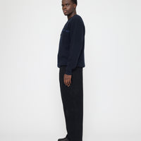 Oversized Pocket Pullover - FW26 - Navy Black