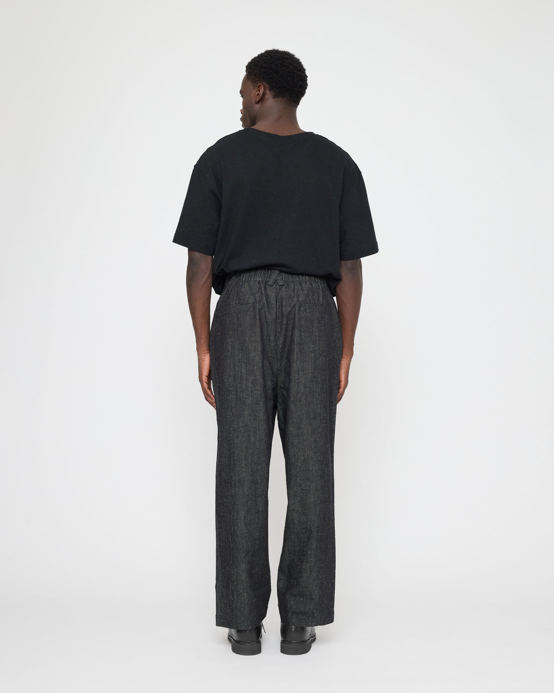 Drop-Crotch Trouser - Soft Denim Edition - FW26 - Black