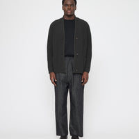 Pocket Ribbed Cardigan - FW26 - Charcoal