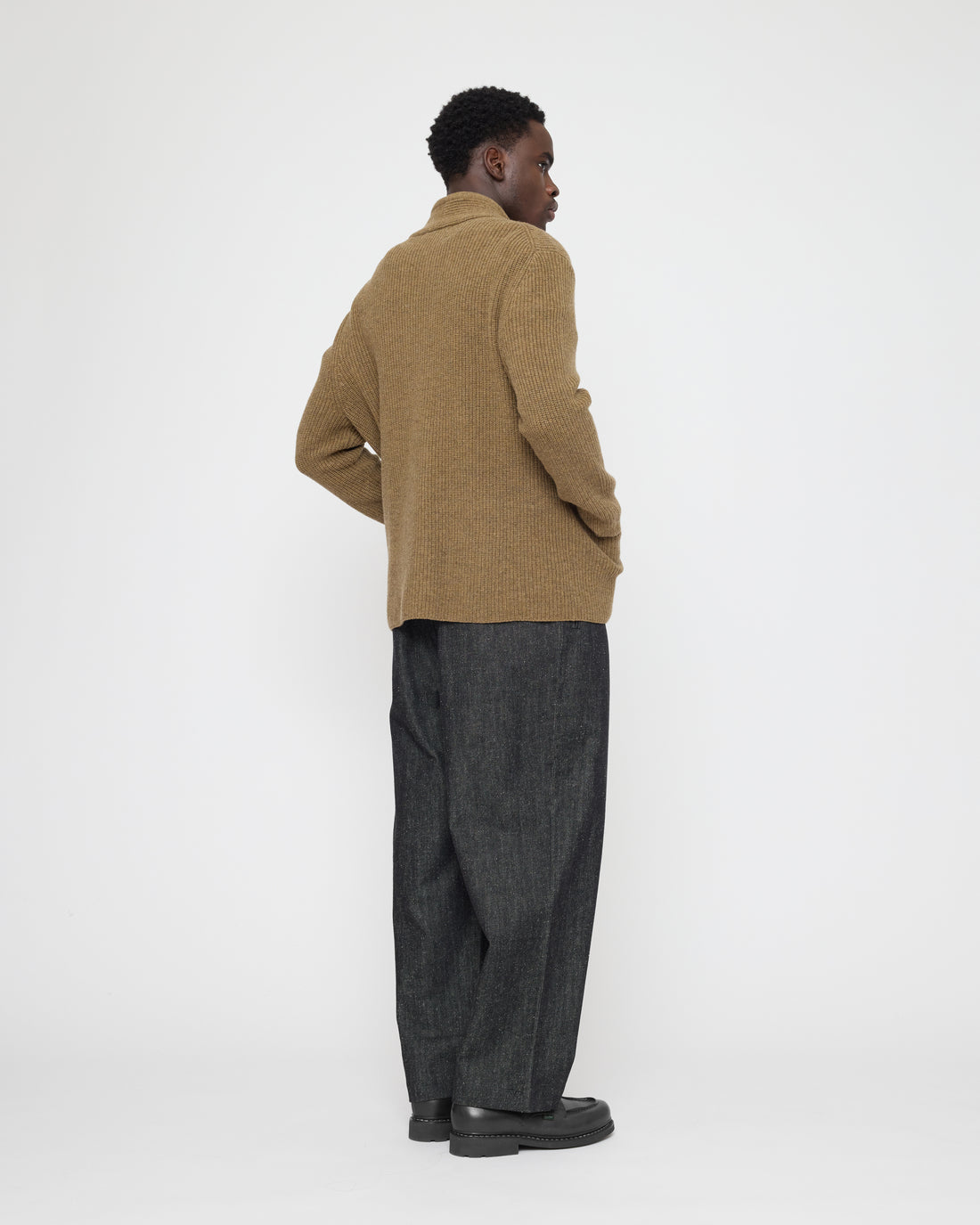Pocket Ribbed Cardigan - FW26 - Toffee
