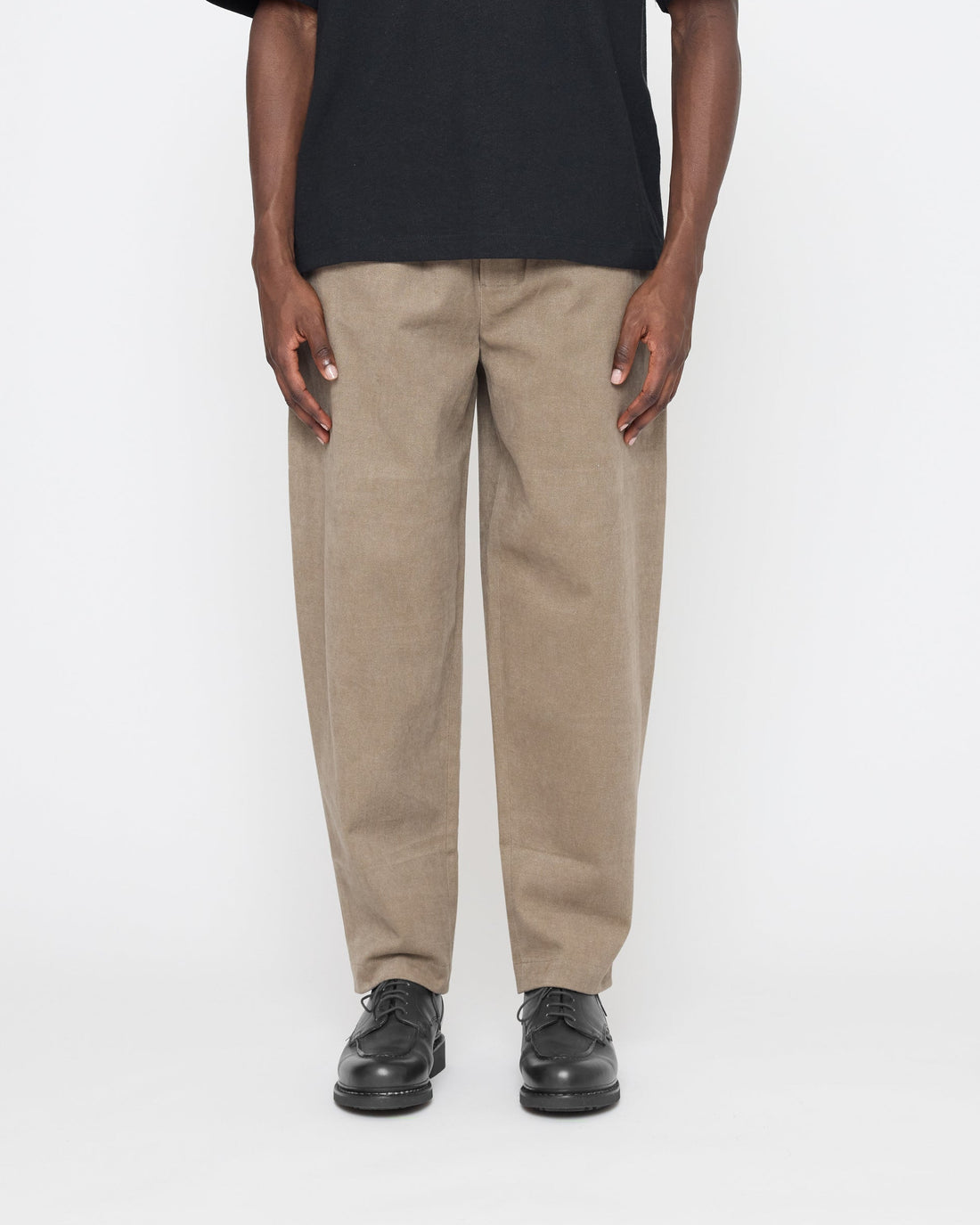 Signature Elastic Pull-Up Trouser - Brushed Twill Edition - Umber