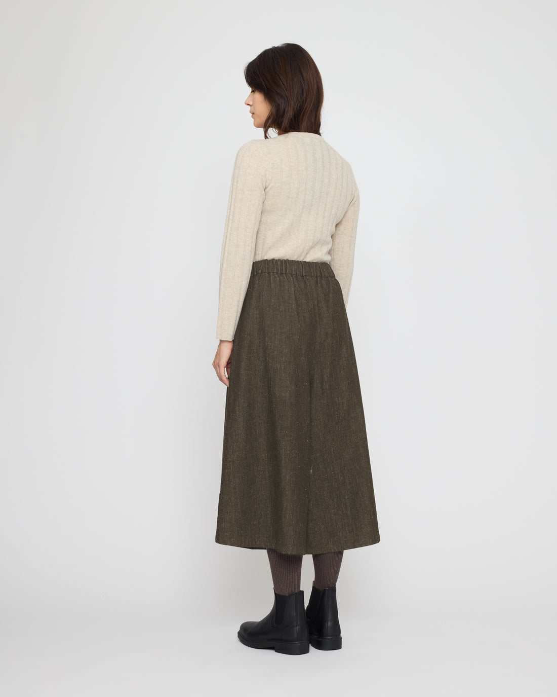 Ribbed Long Sleeves - FW26 - Sand Beige