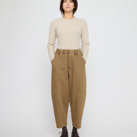 Elastic Panel Barrel Trouser - FW26 - Washed Walnut