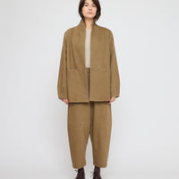 Open Short Coat - FW26 - Washed Tan