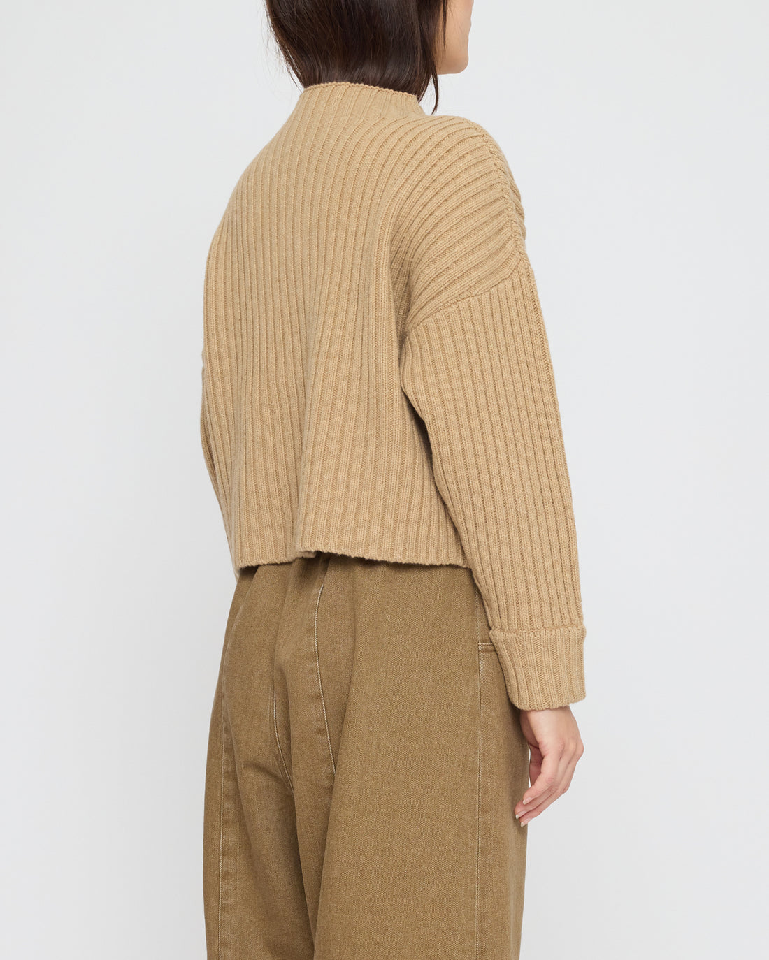 Chunky Ribbed Mock Neck - FW26 - Caramel