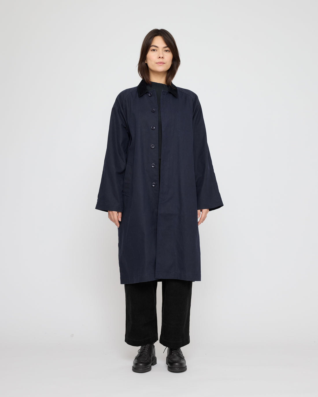 Fall Duster - Waxed Edition - FW26 - Navy