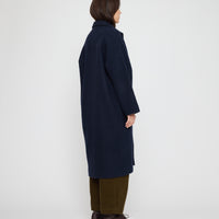 Lapel Wool Coat - FW26 - Navy