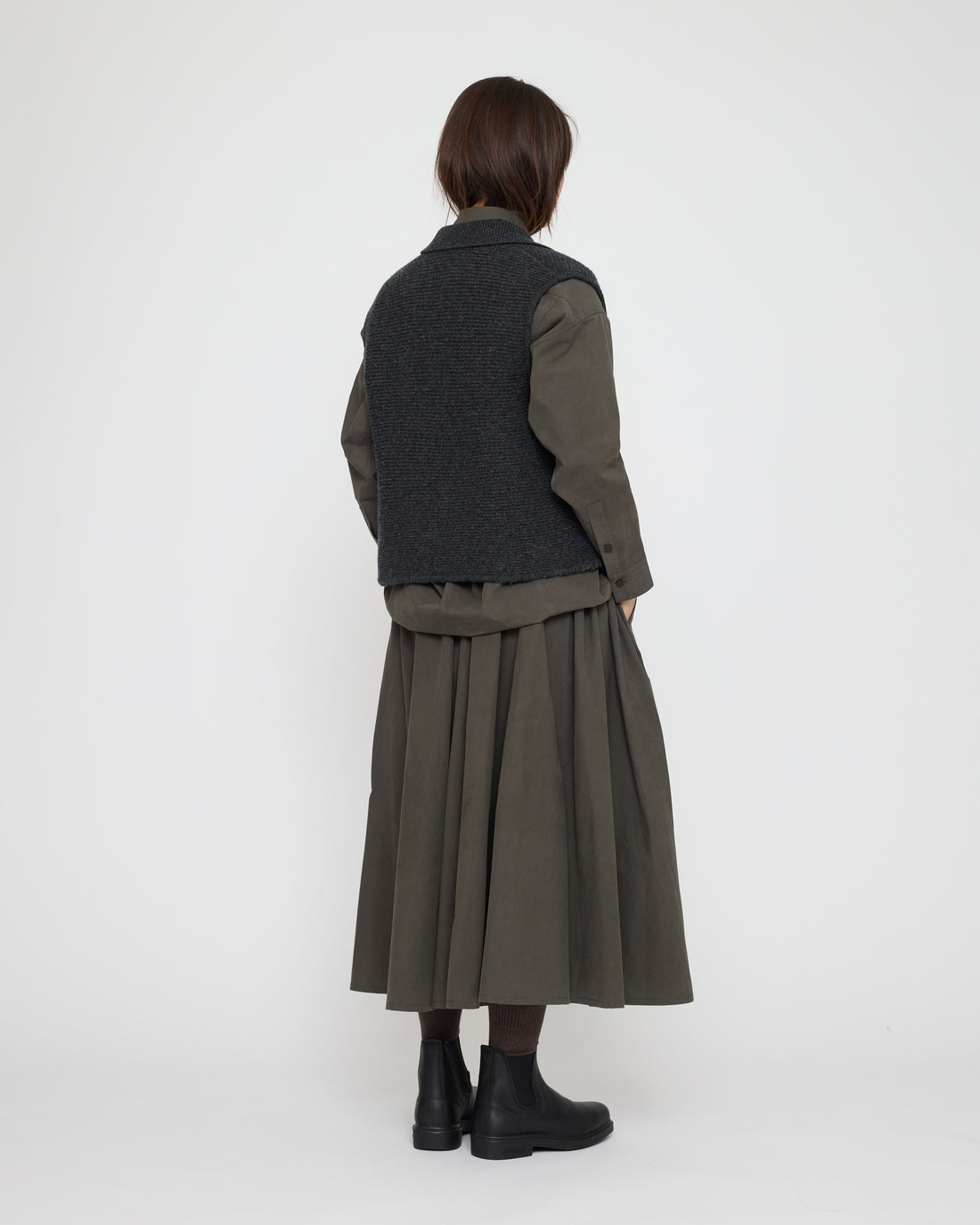 Polo Vest Pullover - FW26 - Charcoal
