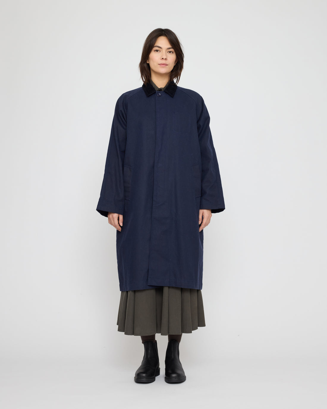 Fall Duster - Waxed Edition - FW26 - Navy