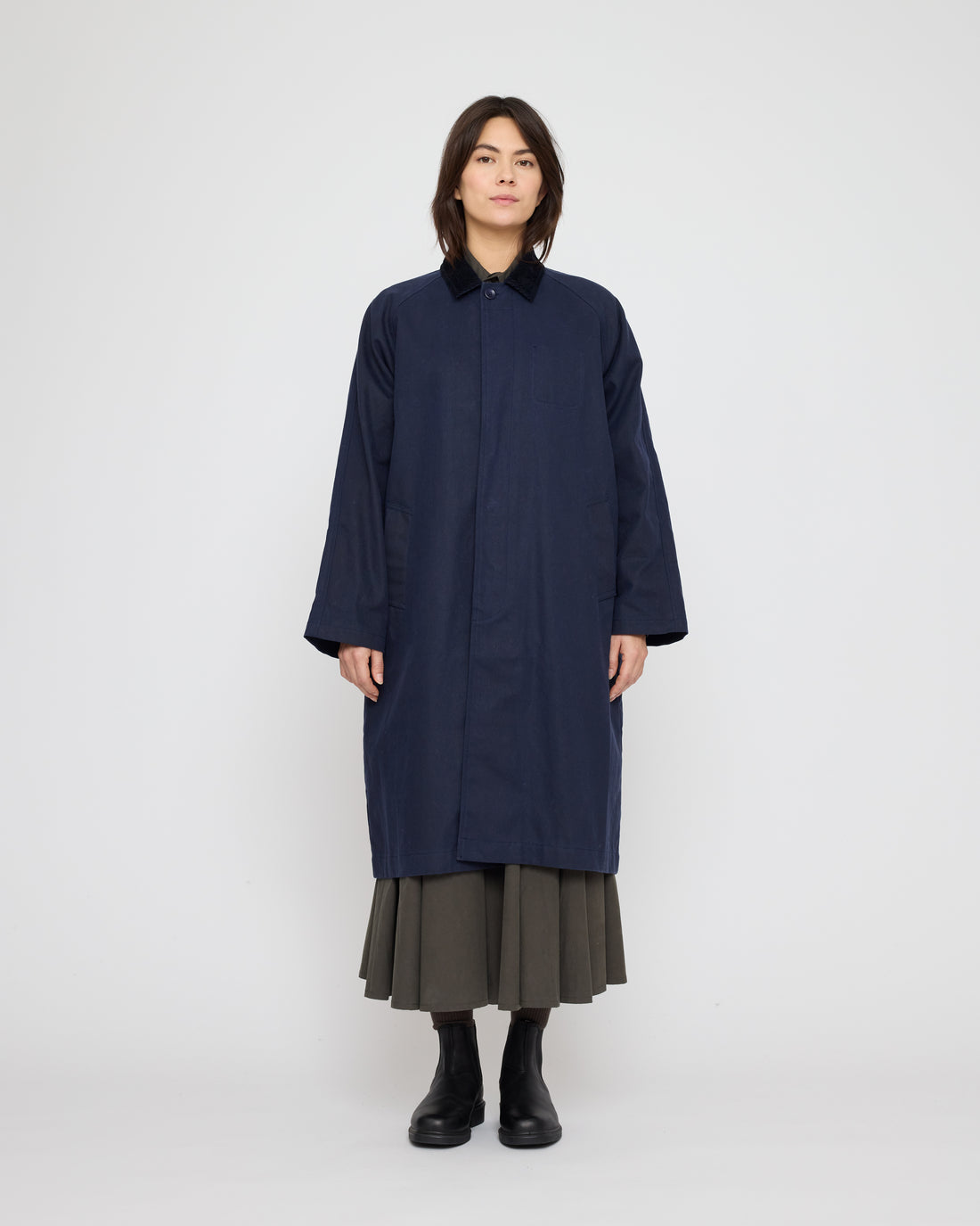 Fall Duster - Waxed Edition - FW26 - Navy