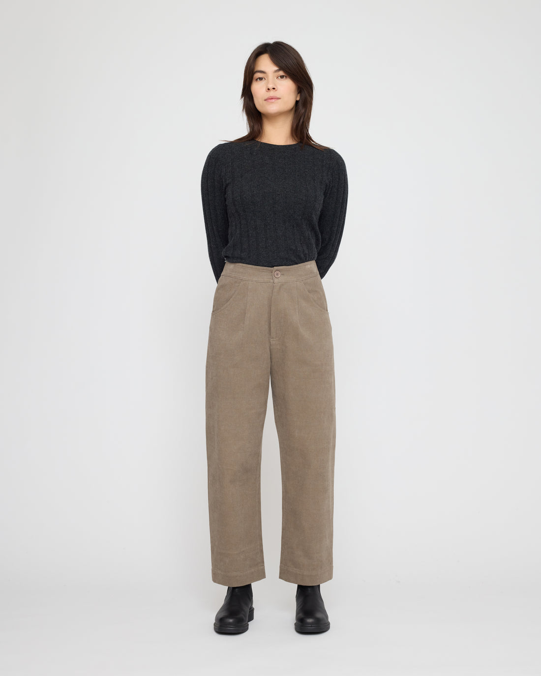 Signature Curve Legged Trouser - Brushed Twill Edition - Umber