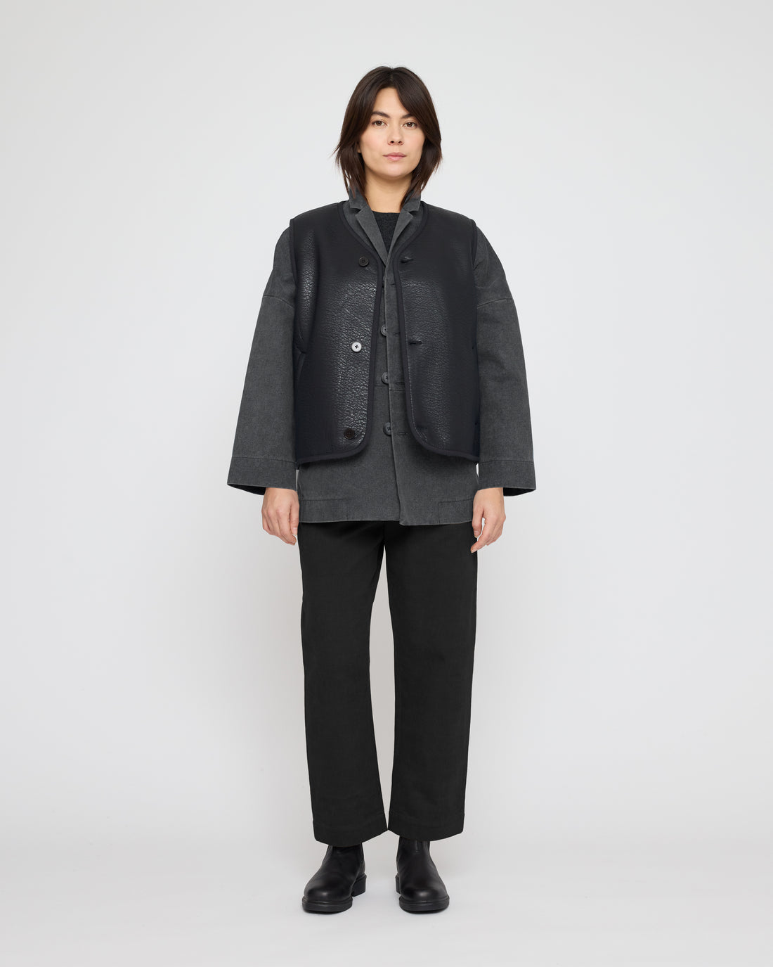 Oversized Blazer - FW26 - Washed Black