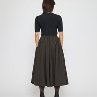 Ribbed Short Sleeves - FW26 - Charcoal