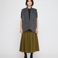 Reversible Wool Vest - FW26 - Charcoal & Gray