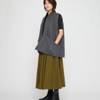 Reversible Wool Vest - FW26 - Charcoal & Gray