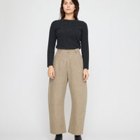 Tailored Curve Legged Trouser - FW26 - Washed Tan