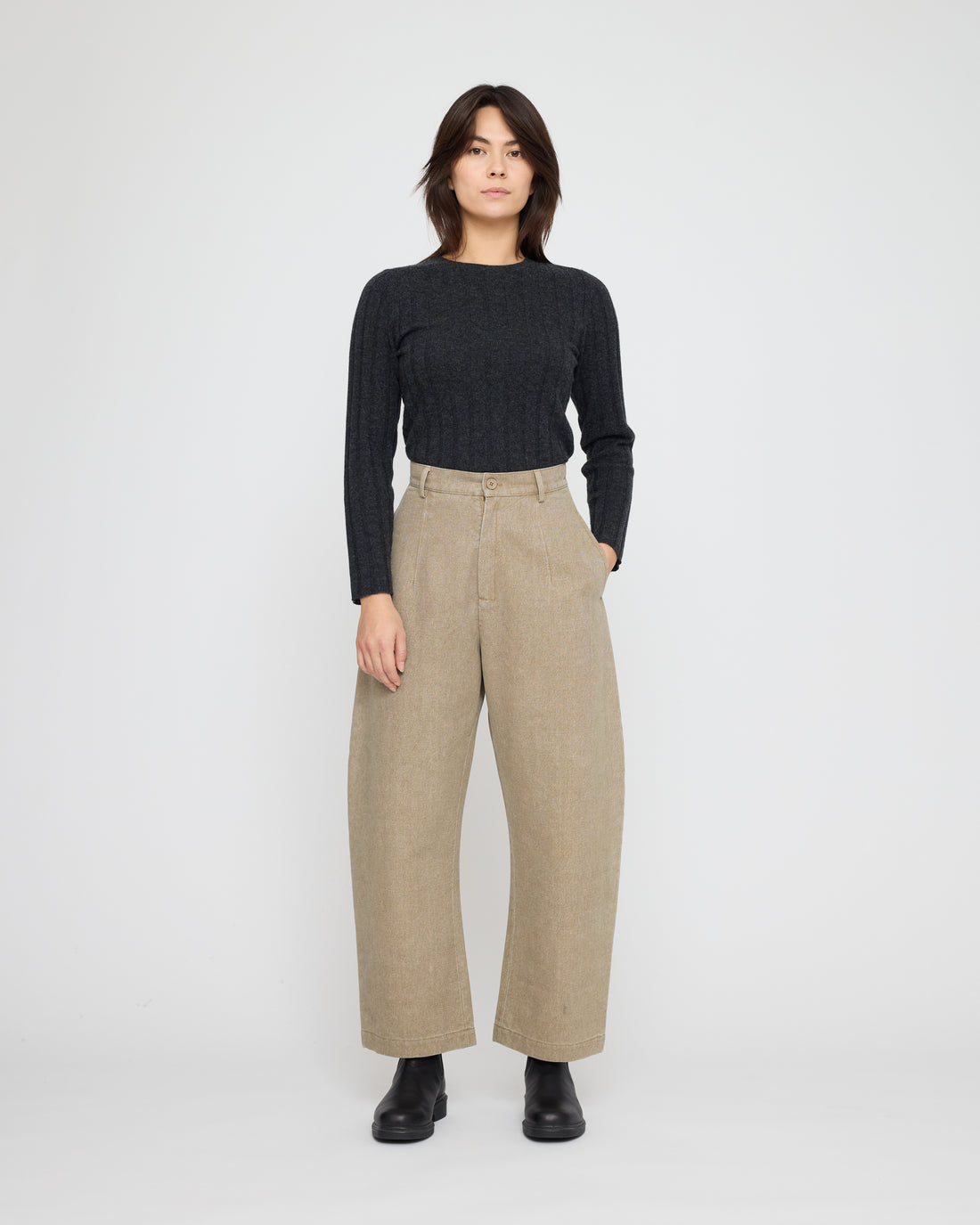 Ribbed Long Sleeves - FW26 - Charcoal