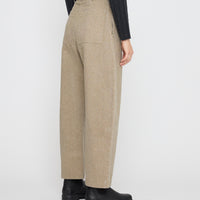 Tailored Curve Legged Trouser - FW26 - Washed Tan