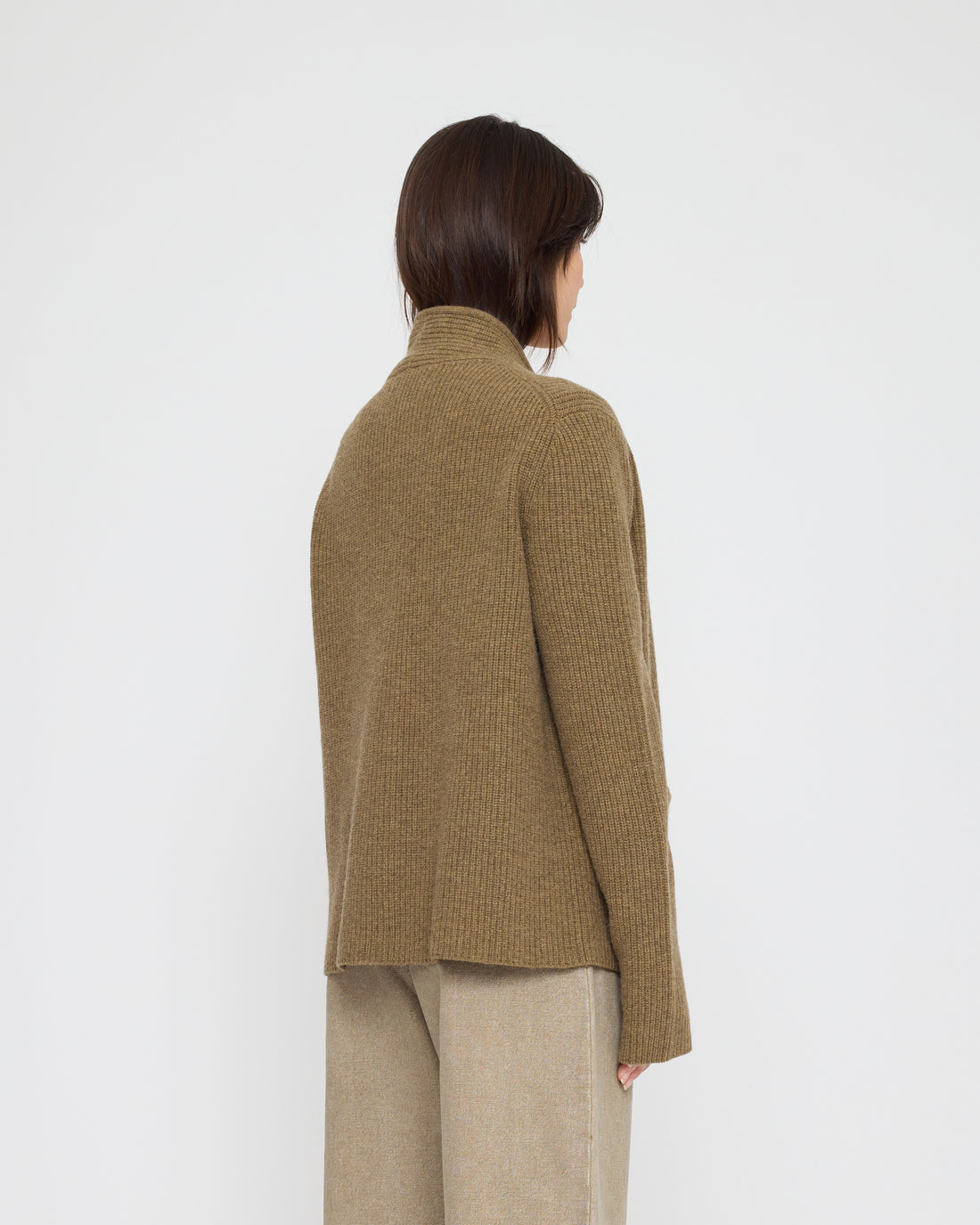 Pocket Ribbed Cardigan - FW26 - Toffee