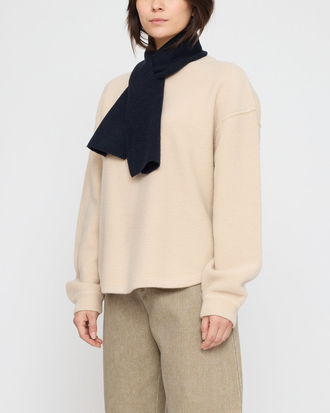 Cross Scarf - FW26 - Navy Black