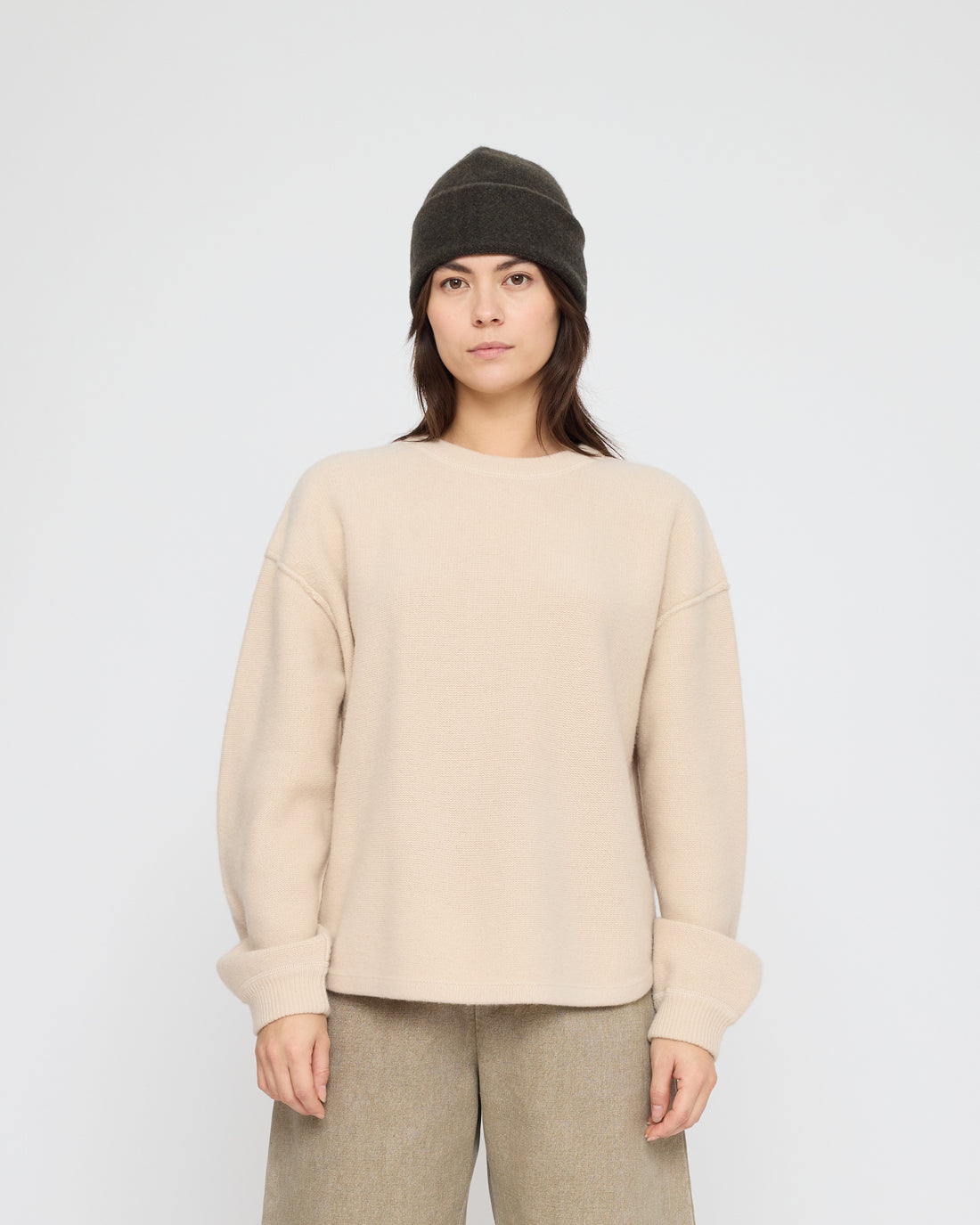 Merino Beanie - FW26 - Olive Brown