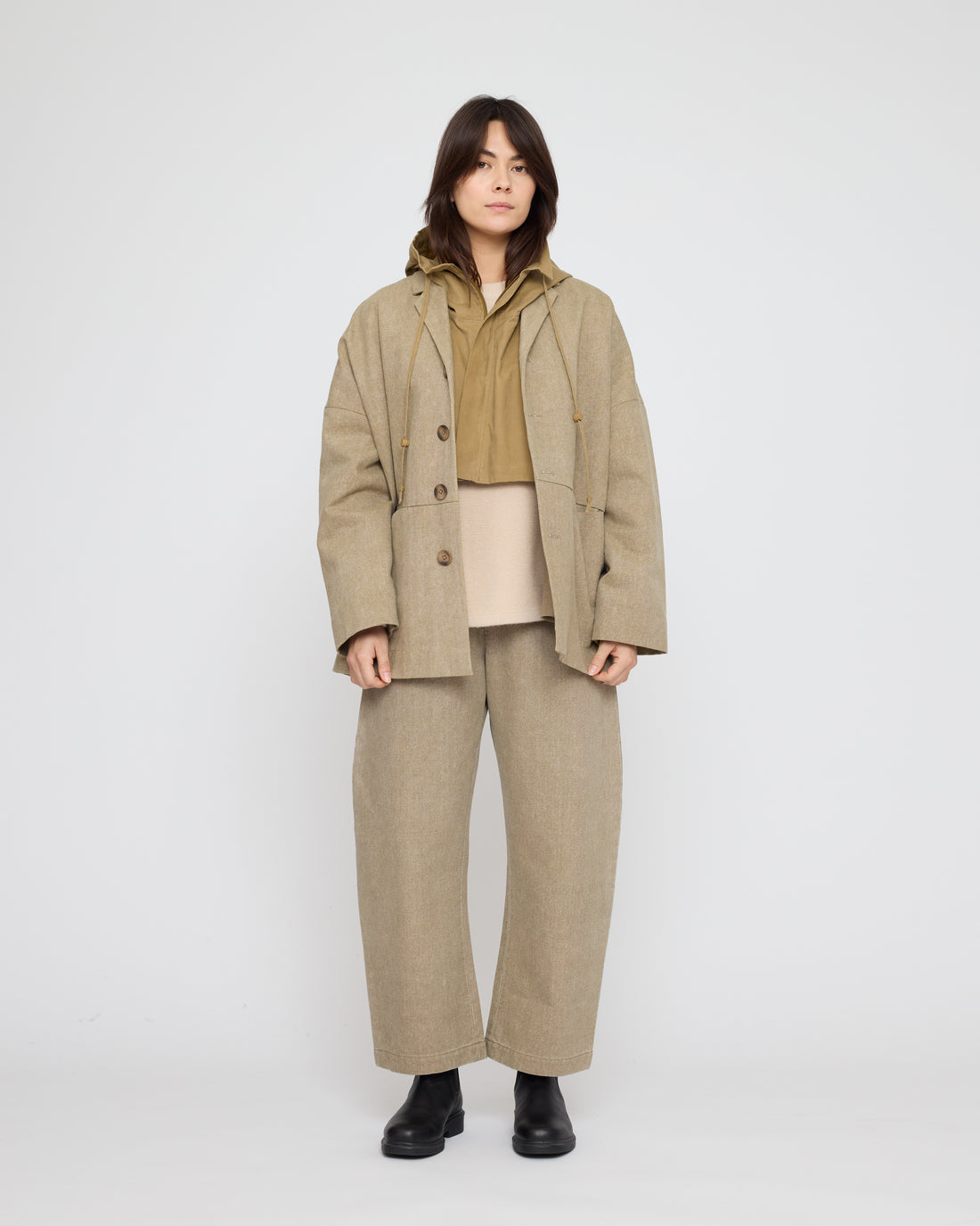 Waxed Hooded Vest - FW26 - Tan