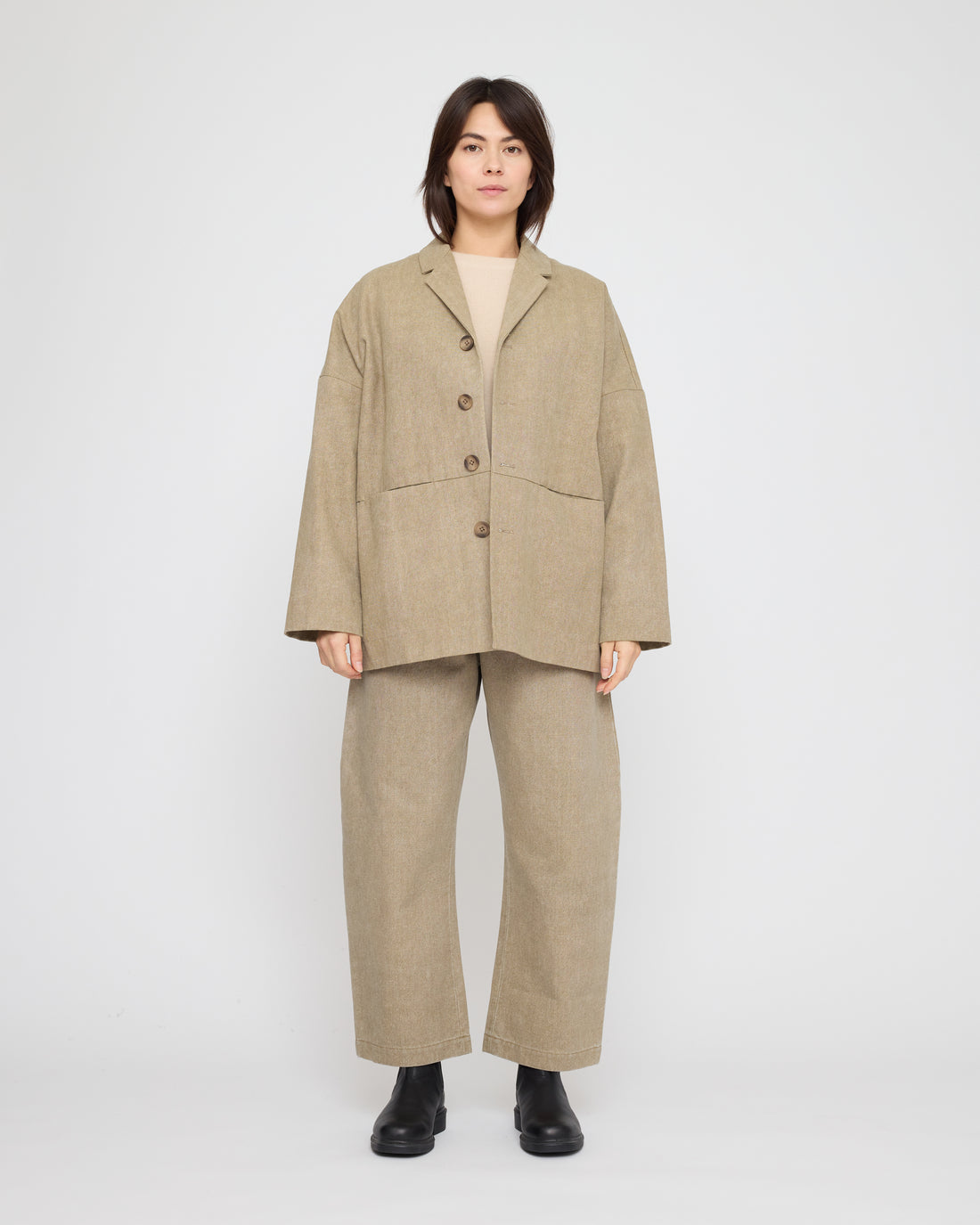 Oversized Blazer - FW26 - Washed Tan