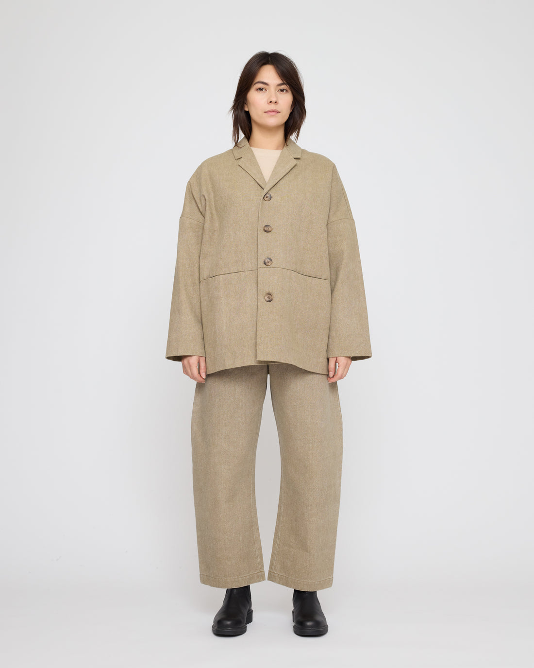 Oversized Blazer - FW26 - Washed Tan