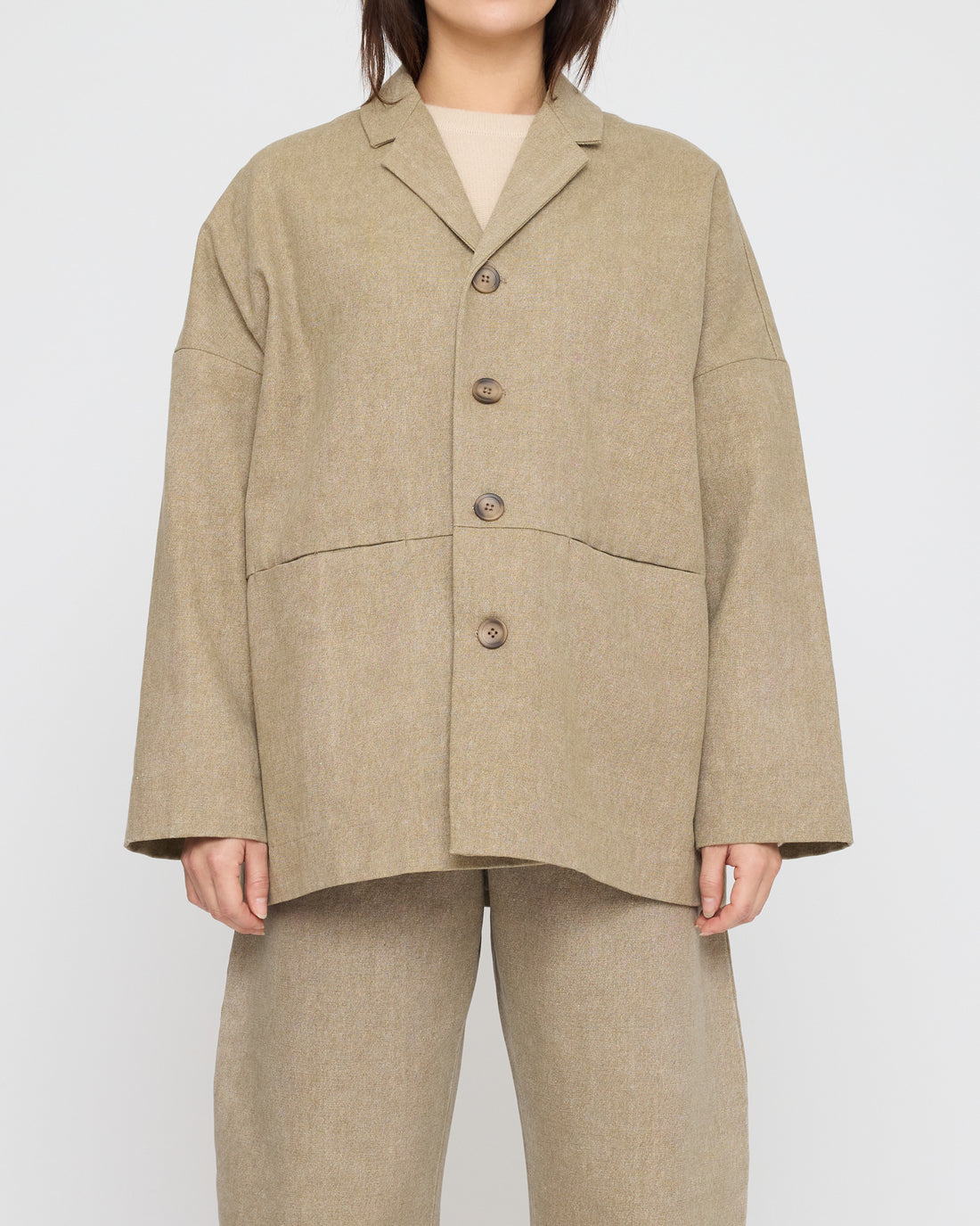 Oversized Blazer - FW26 - Washed Tan