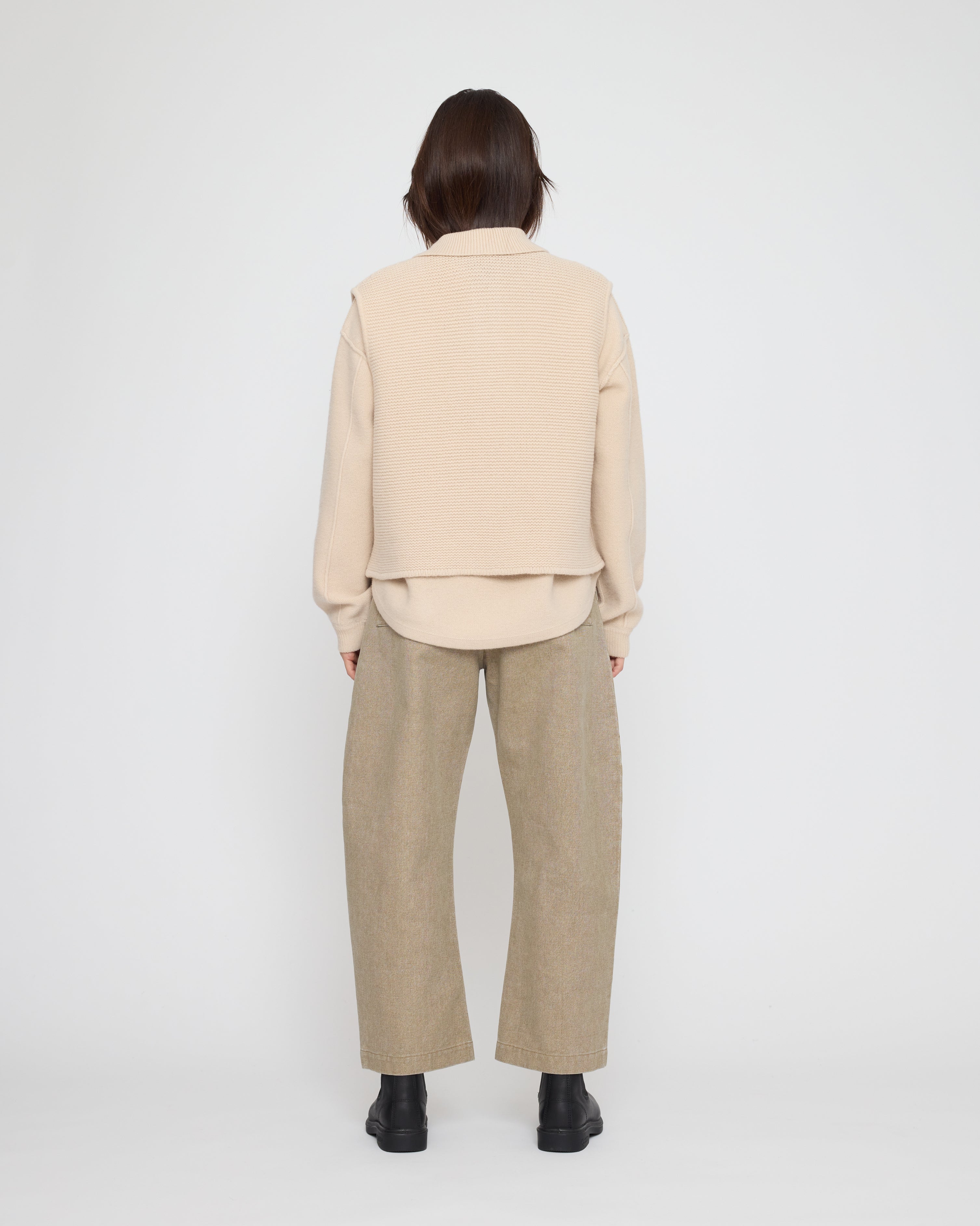 Polo Vest Pullover - FW26 - Off-White