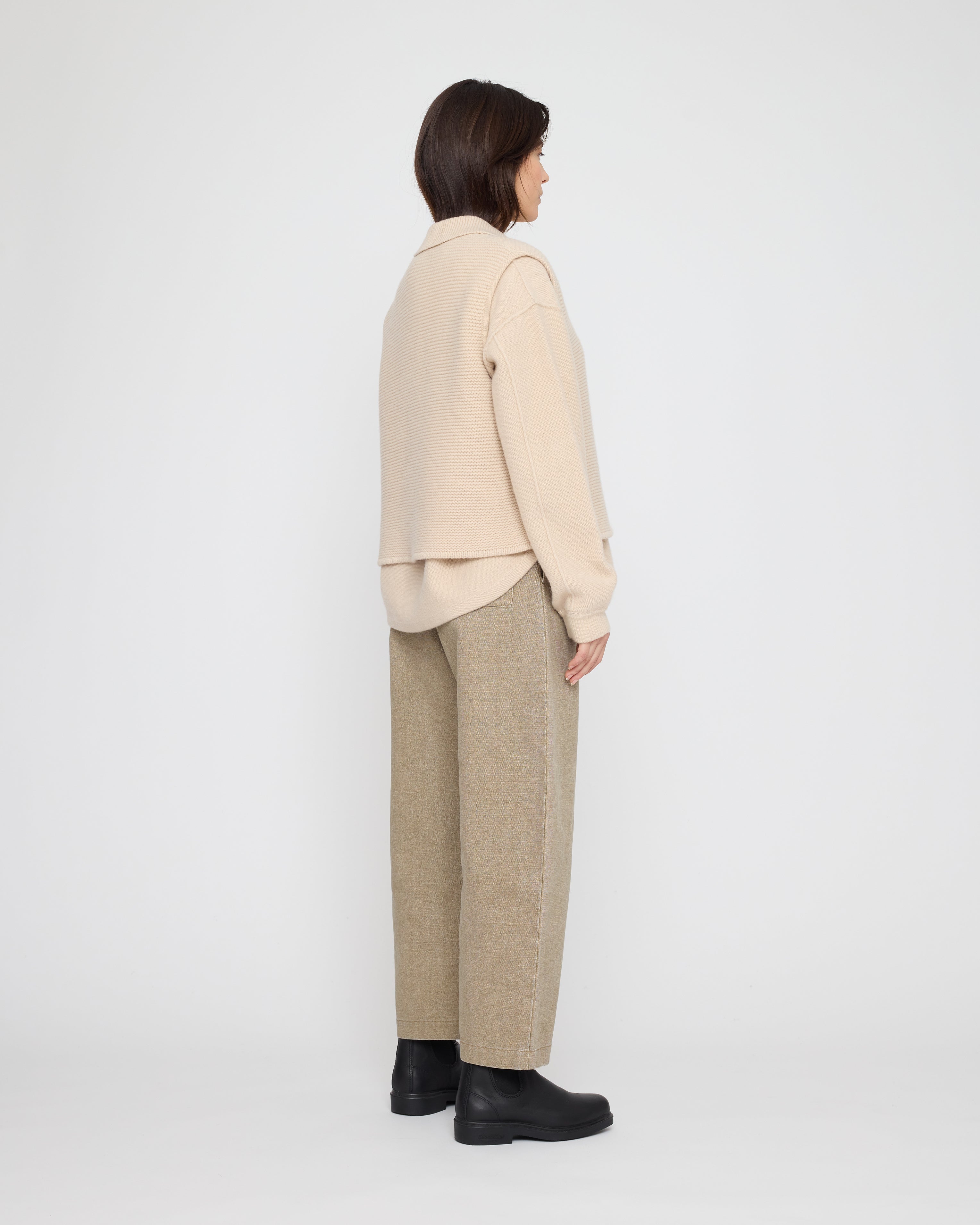 Polo Vest Pullover - FW26 - Off-White