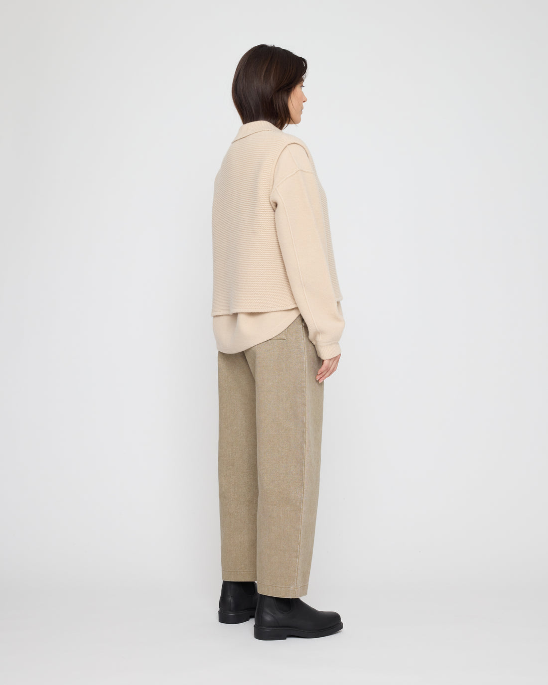 Polo Vest Pullover - FW26 - Off-White